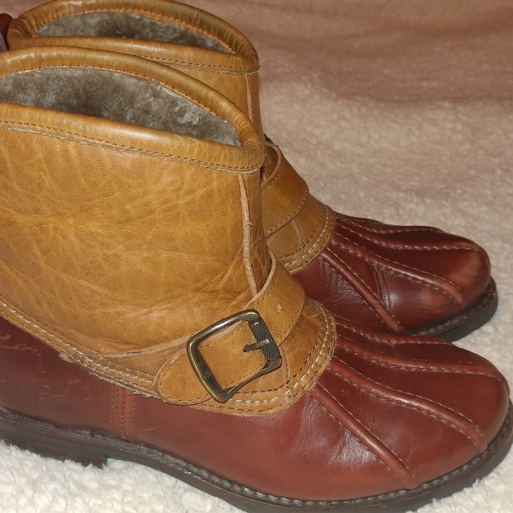 Frye Veronica Duck Engineer Boots size 7